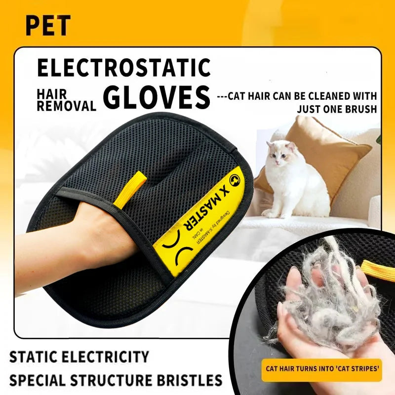 Marluvo Pet Hair Removal Grooming Gloves