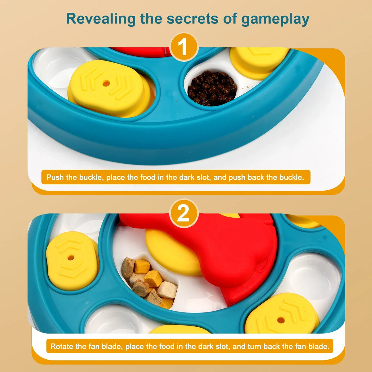 Marluvo Interactive Slow Feeder Puzzle Bowl
