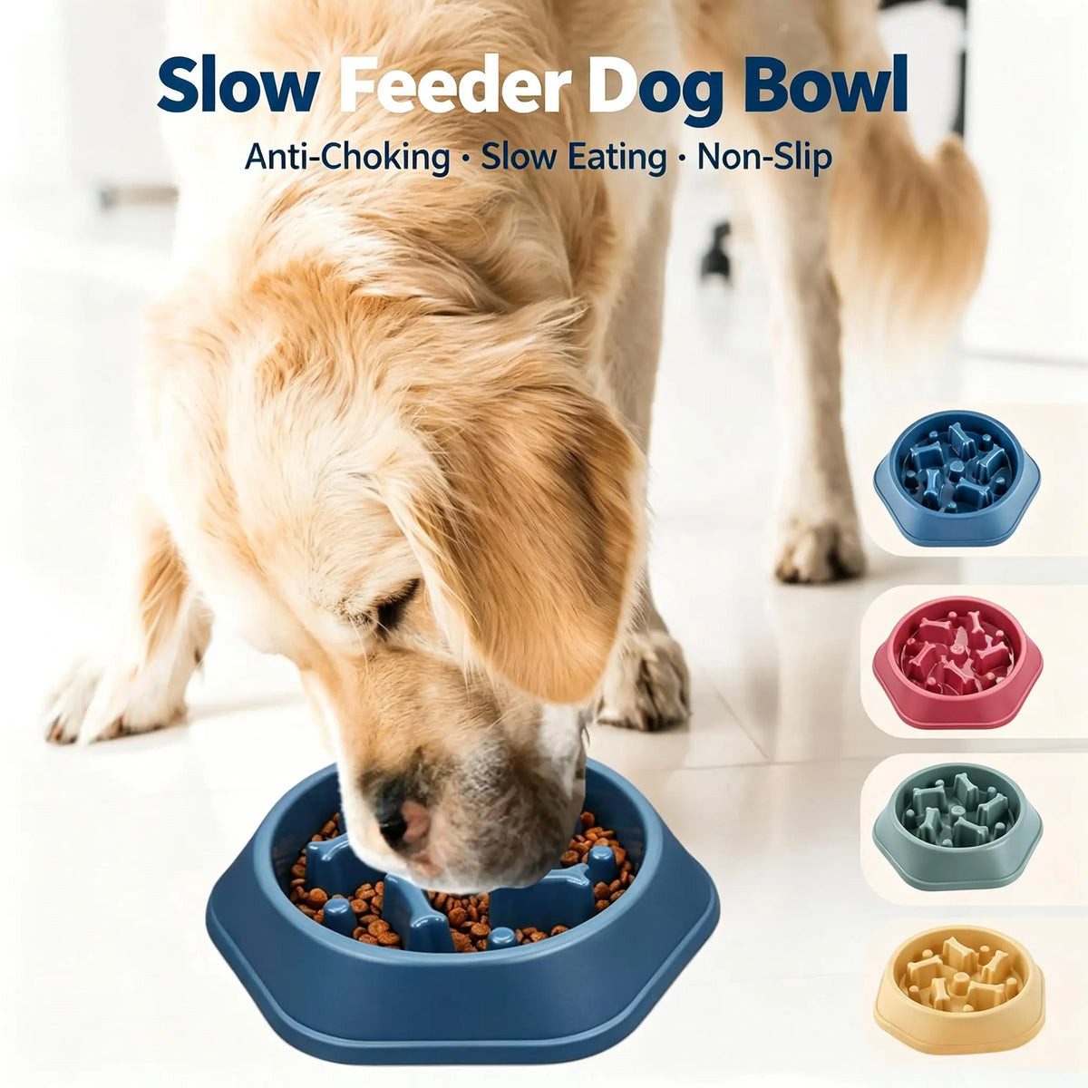 Marluvo Slow Feeder Dog Bowl