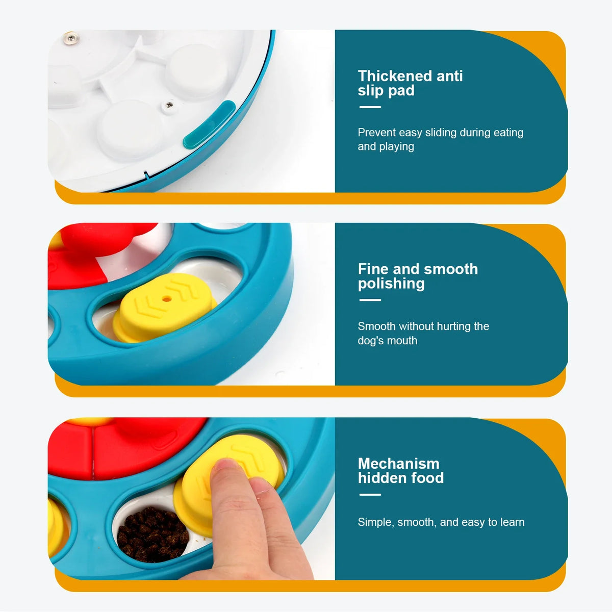 Marluvo Interactive Slow Feeder Puzzle Bowl