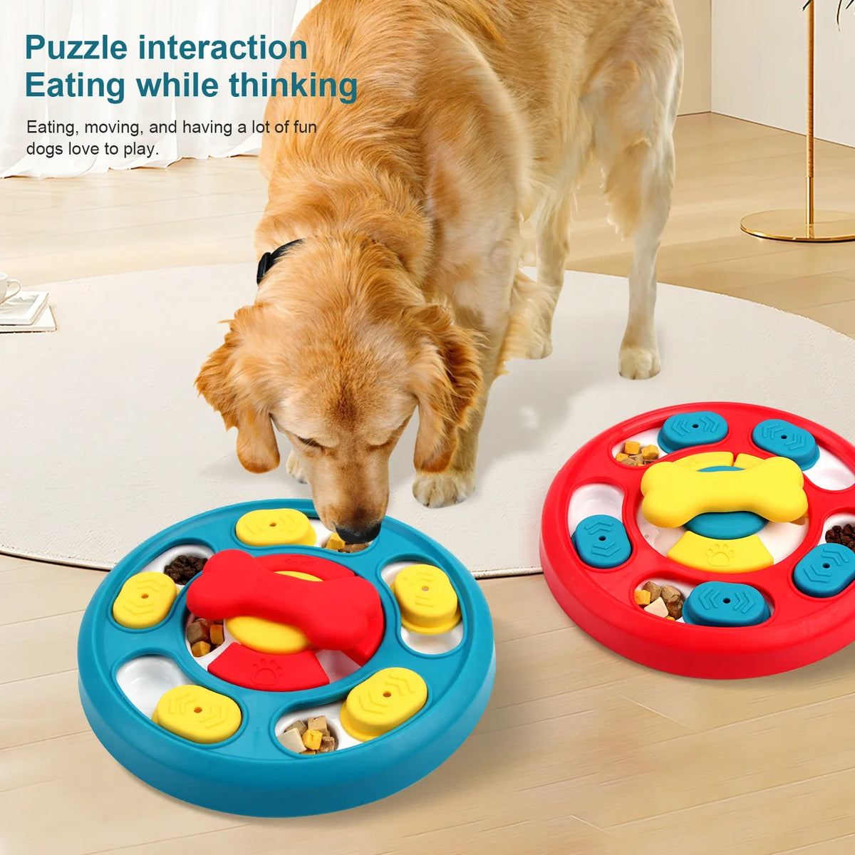 Marluvo Interactive Slow Feeder Puzzle Bowl