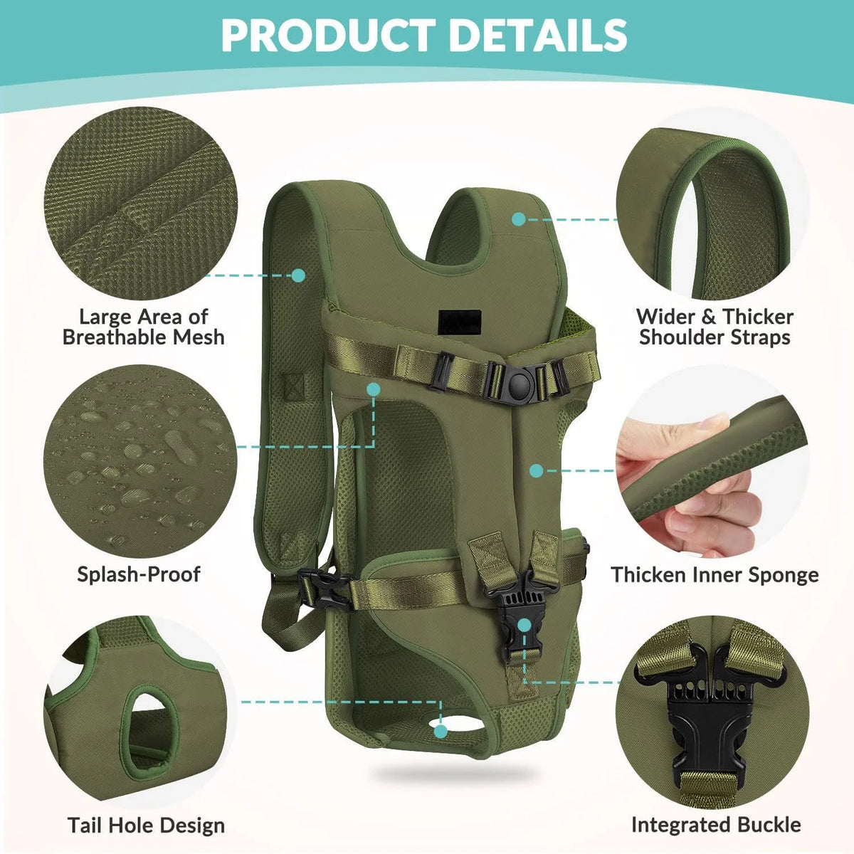 Marluvo Hands-Free Pet Carrier Backpack
