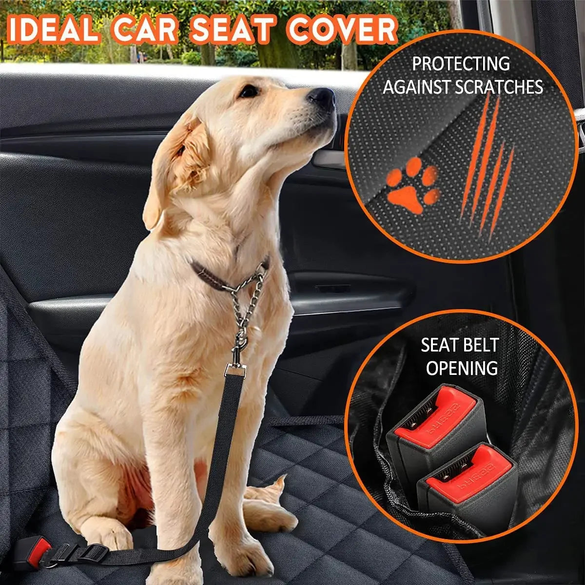 Marluvo Waterproof Dog Car Seat Cover