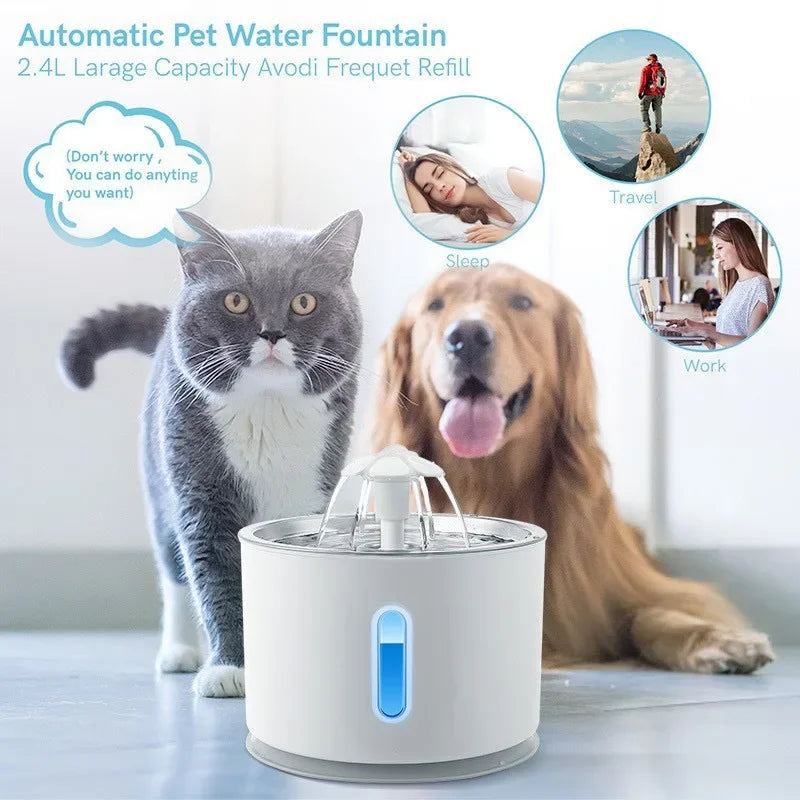 Marluvo 3.2L Stainless Steel Pet Water Fountain