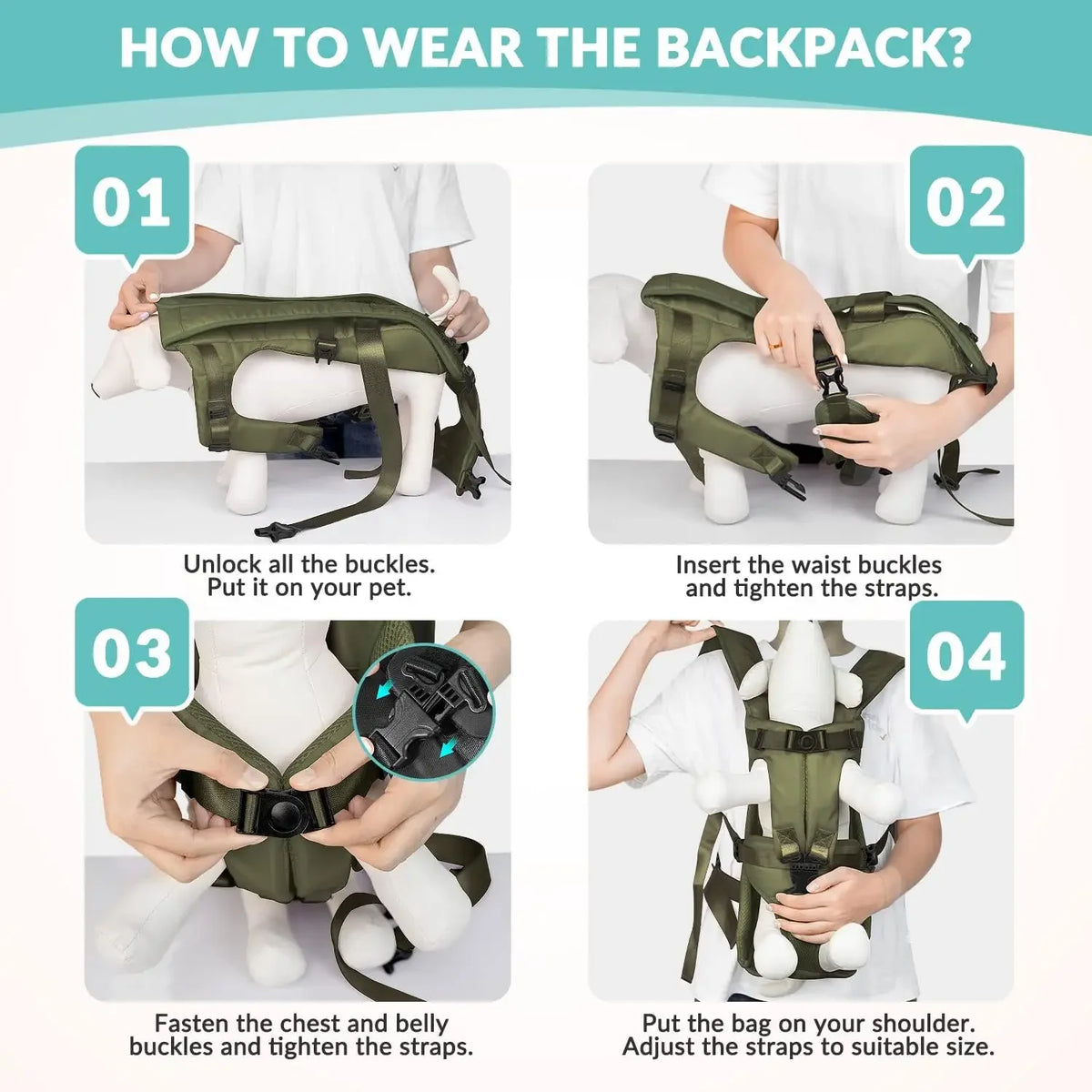 Marluvo Hands-Free Pet Carrier Backpack