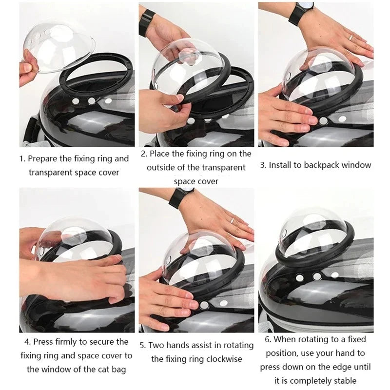 Marluvo Transparent Pet Carrier Backpack