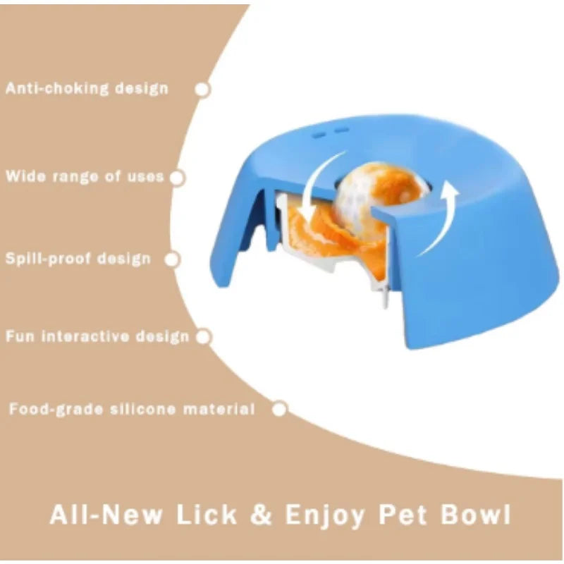 Marluvo Slow Feeder Lick Bowl for Dogs